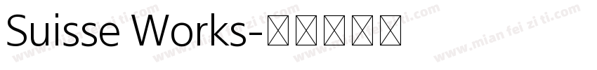 Suisse Works字体转换